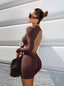 JUMPSUIT SOUL GLITCH - BROWN