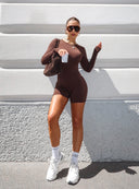 JUMPSUIT SOUL GLITCH BROWN