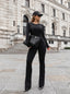 JUMPSUIT GRAVITY HAZE - BLACK
