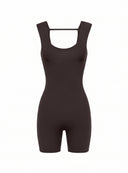 JUMPSUIT MUKAVA SHORT CHOCO
