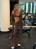 LEGGINGS FLARE COCOA SKIN