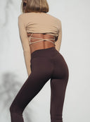 LEGGINGS FLARE COCOA SKIN