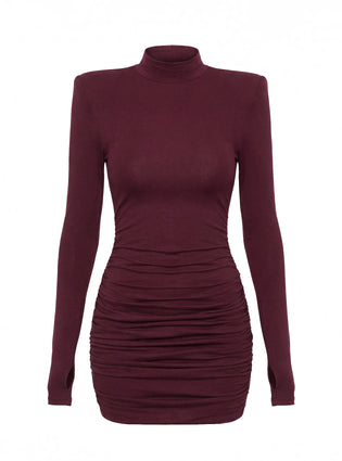 DRESS MALENE DARK CHERRIES