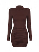 DRESS MALENE DARK CHOCOLATE
