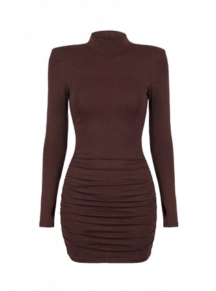 DRESS MALENE DARK CHOCOLATE