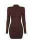 DRESS MALENE DARK CHOCOLATE