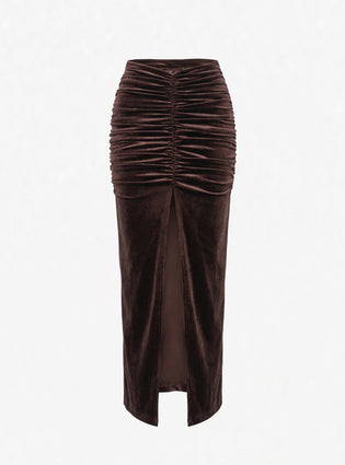 SKIRT OBSESSION DARK BROWN