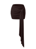SKIRT CASSIA DARK CHOCOLATE
