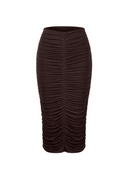 SKIRT SELIN DARK CHOCOLATE