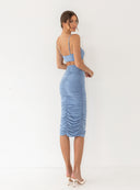 SKIRT SELIN DUSTY BLUE