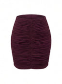 SKIRT VEDETTE DARK CHERRIES