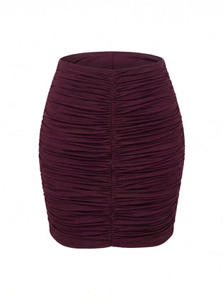 SKIRT VEDETTE DARK CHERRIES