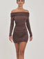 Dress felicia mini brown