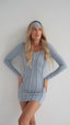 KLEID SOPHIE - STAUBIGES BLAU