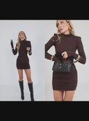 DRESS MALENE DARK CHOCOLATE