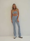 TROUSERS EDITH DUSTY BLUE