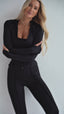 BLOUSE LEA - BLACK
