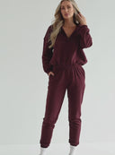 BLOUSE INES WINE VELVET